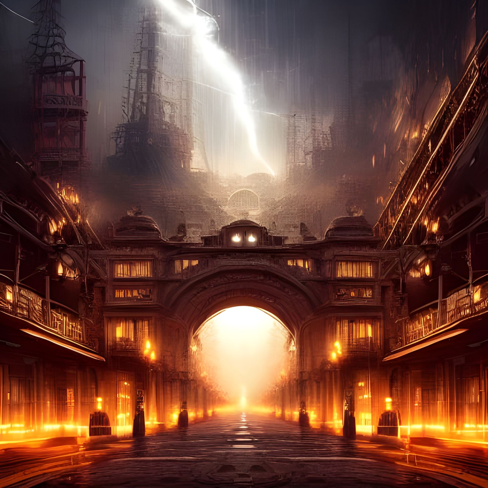 Electrical Power Generation in Digital Matte Painting