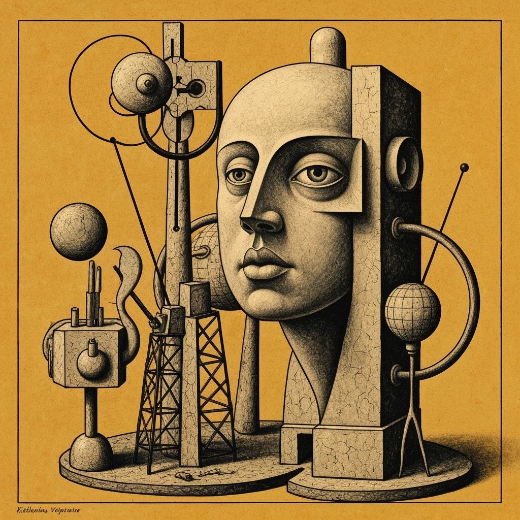 Surreal Cubist Geometry in Kafkaesque Style