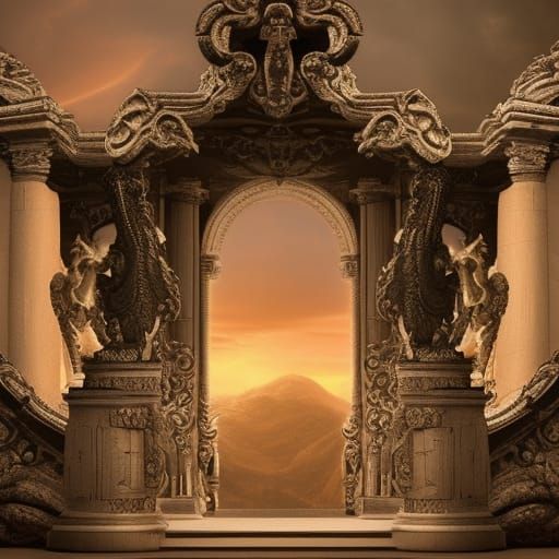 Wing, Crown, Swords Emblem in 3D