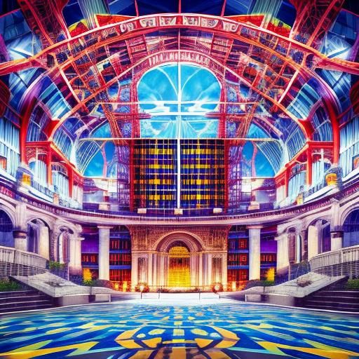 Psychedelic Model-T Car in Surreal CGI