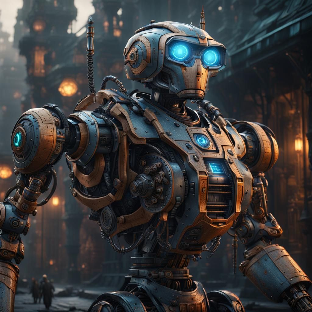 Futuristic Tech Robot Concept Art in 8k