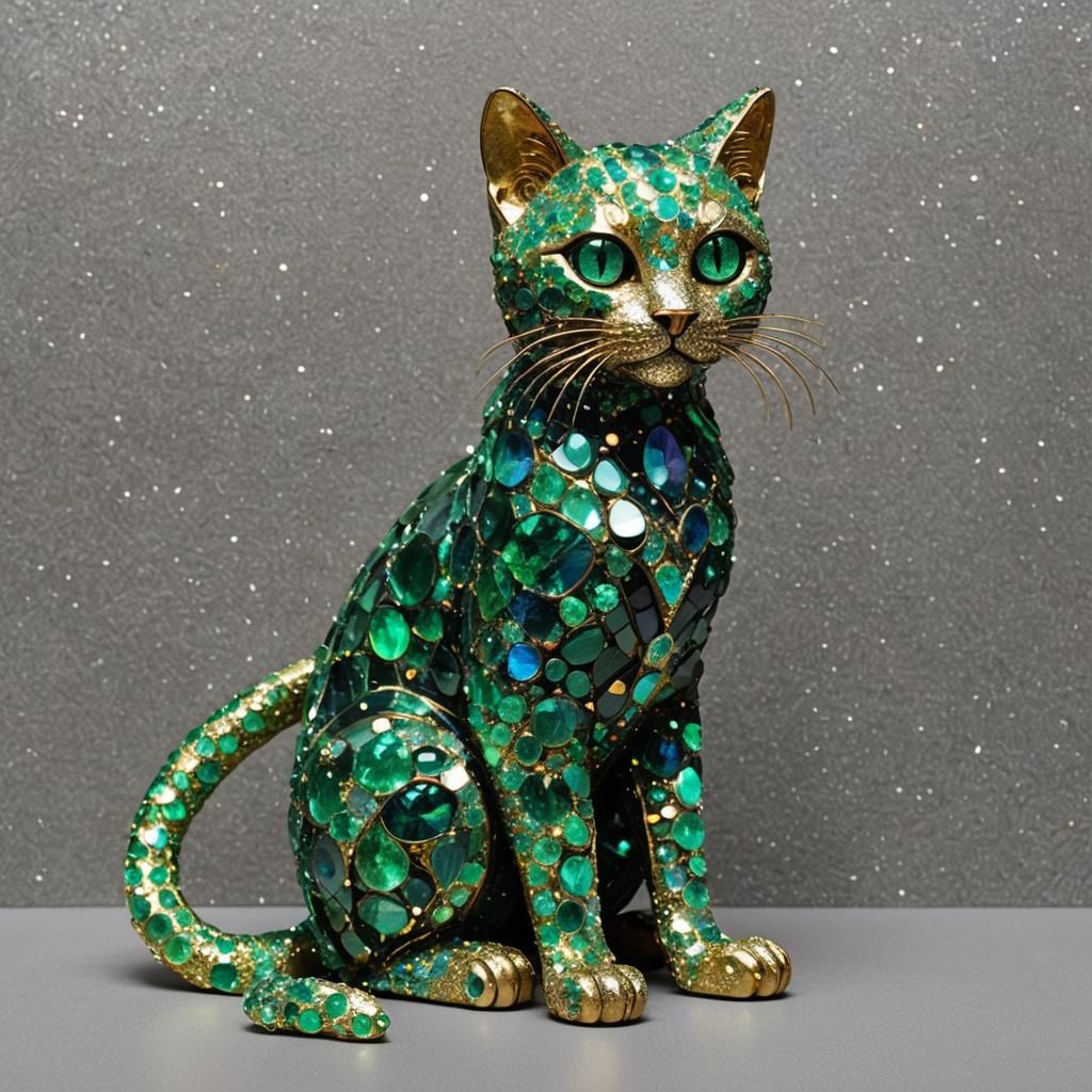 Emerald cat and emerald cat turd!