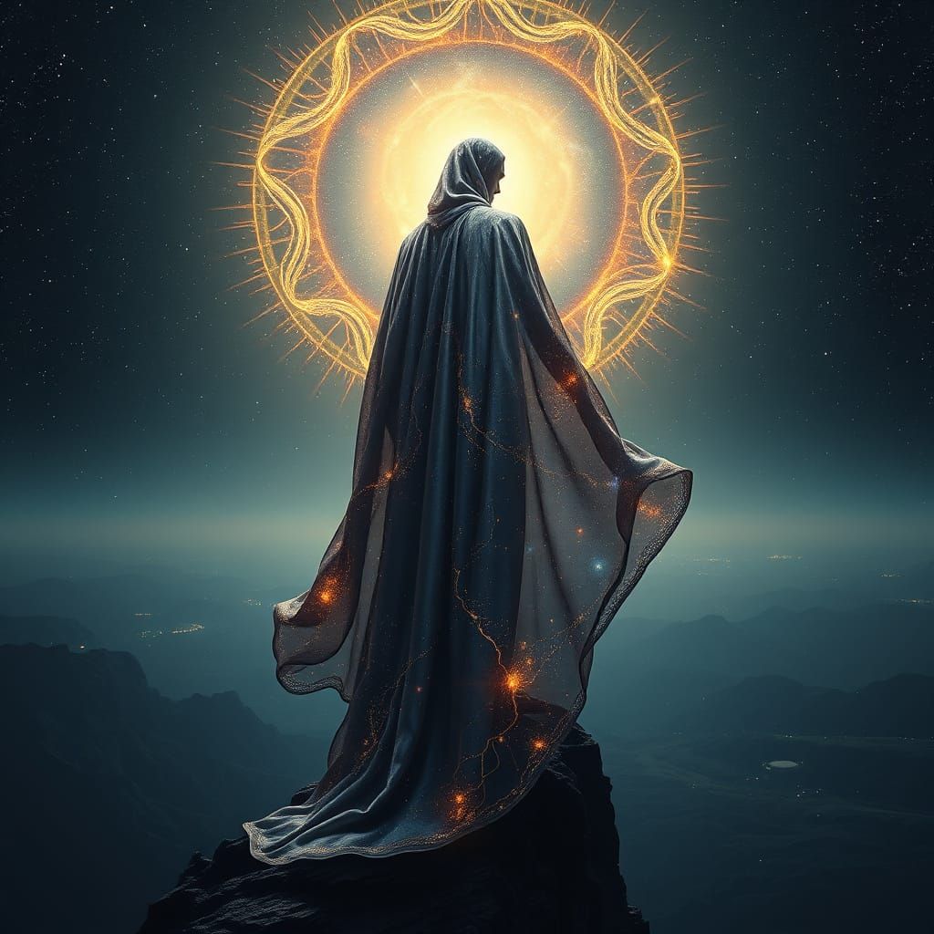 Celestial Being in Cosmic Energy Cloak