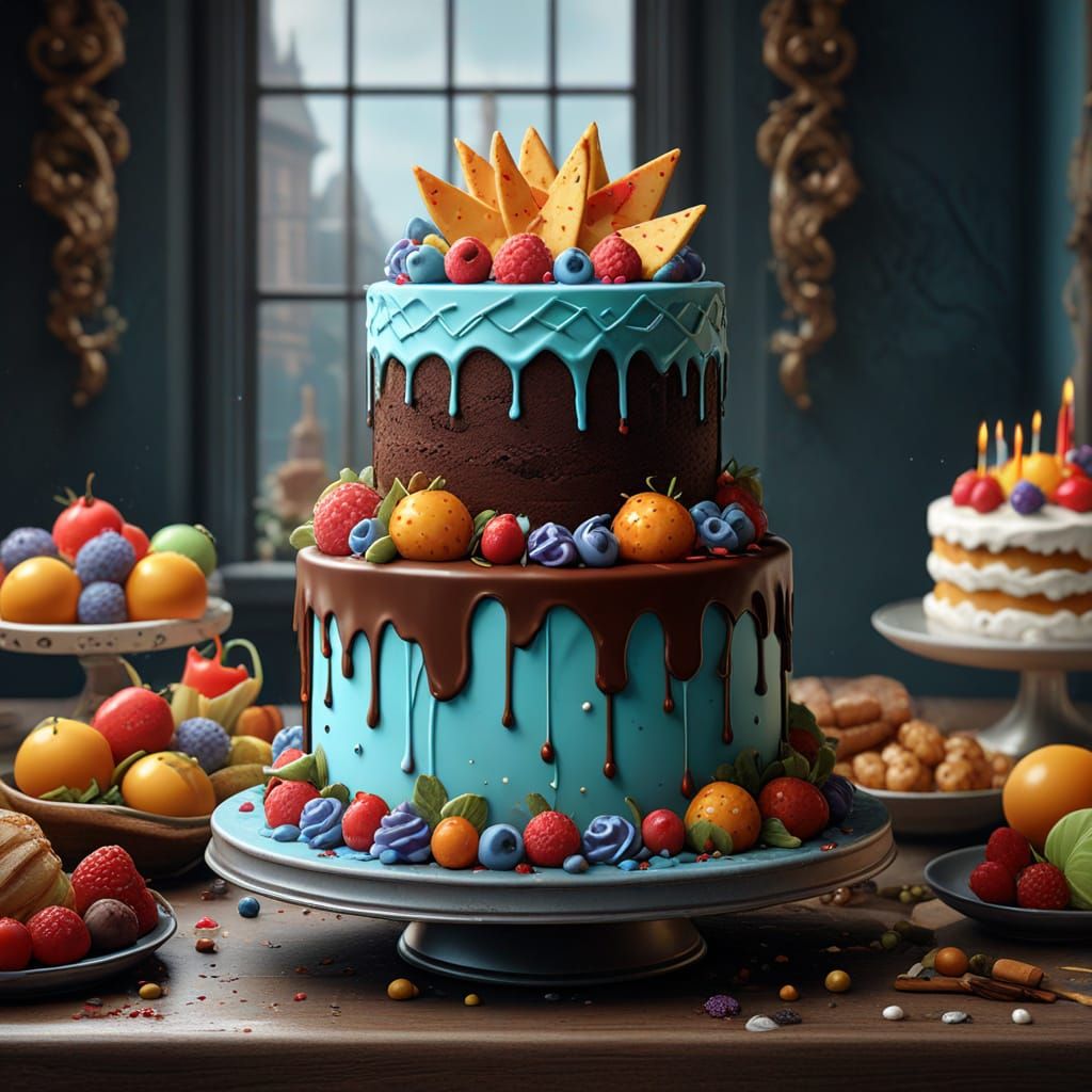 Fantastical Cake Decorating Art in Deep Colors