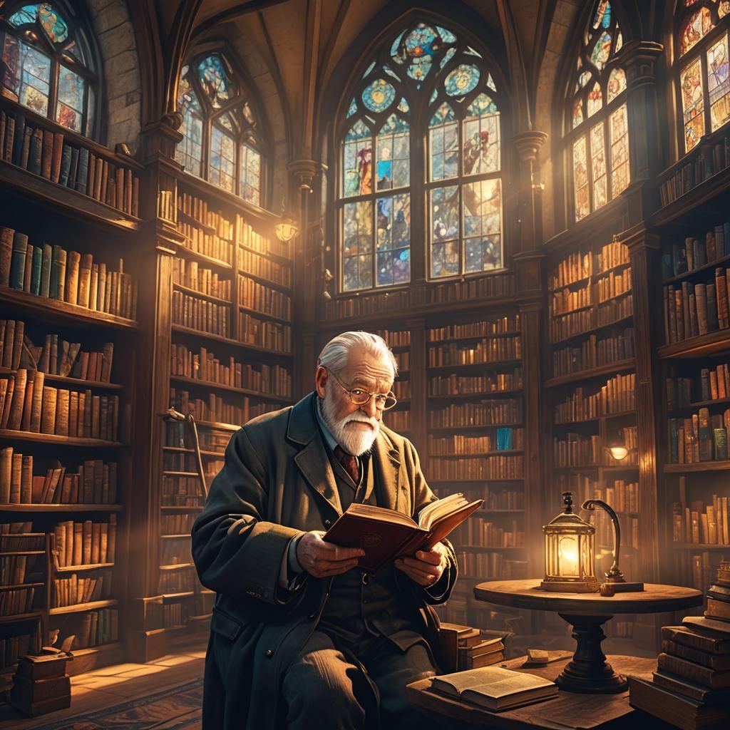 Fantasy Library: Goodnight Mister Tom in Colored Light