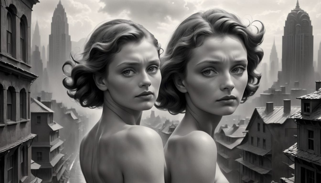 Cityscape Portrait in the Style of Ruth Bernhard