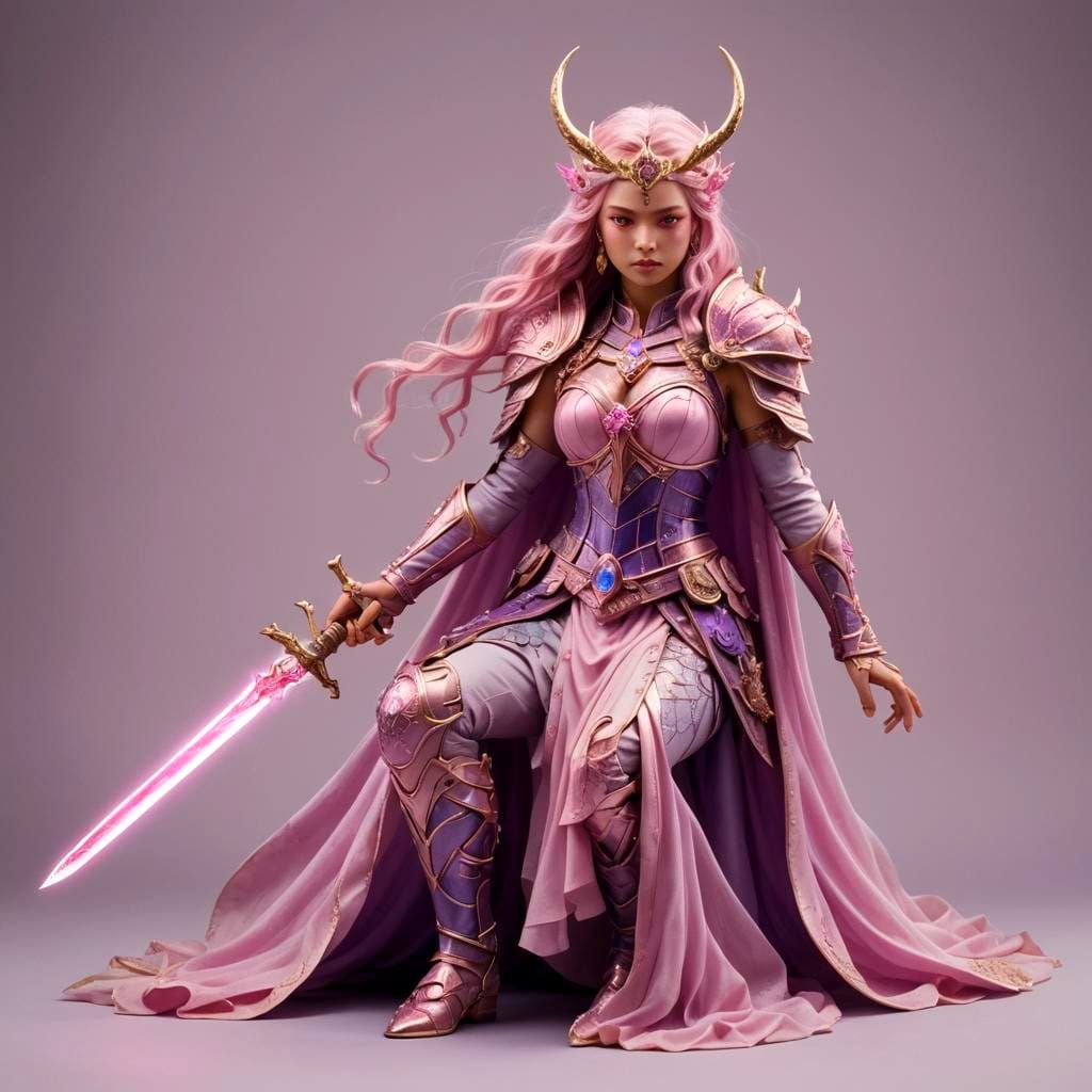 Warrior porcelain doll