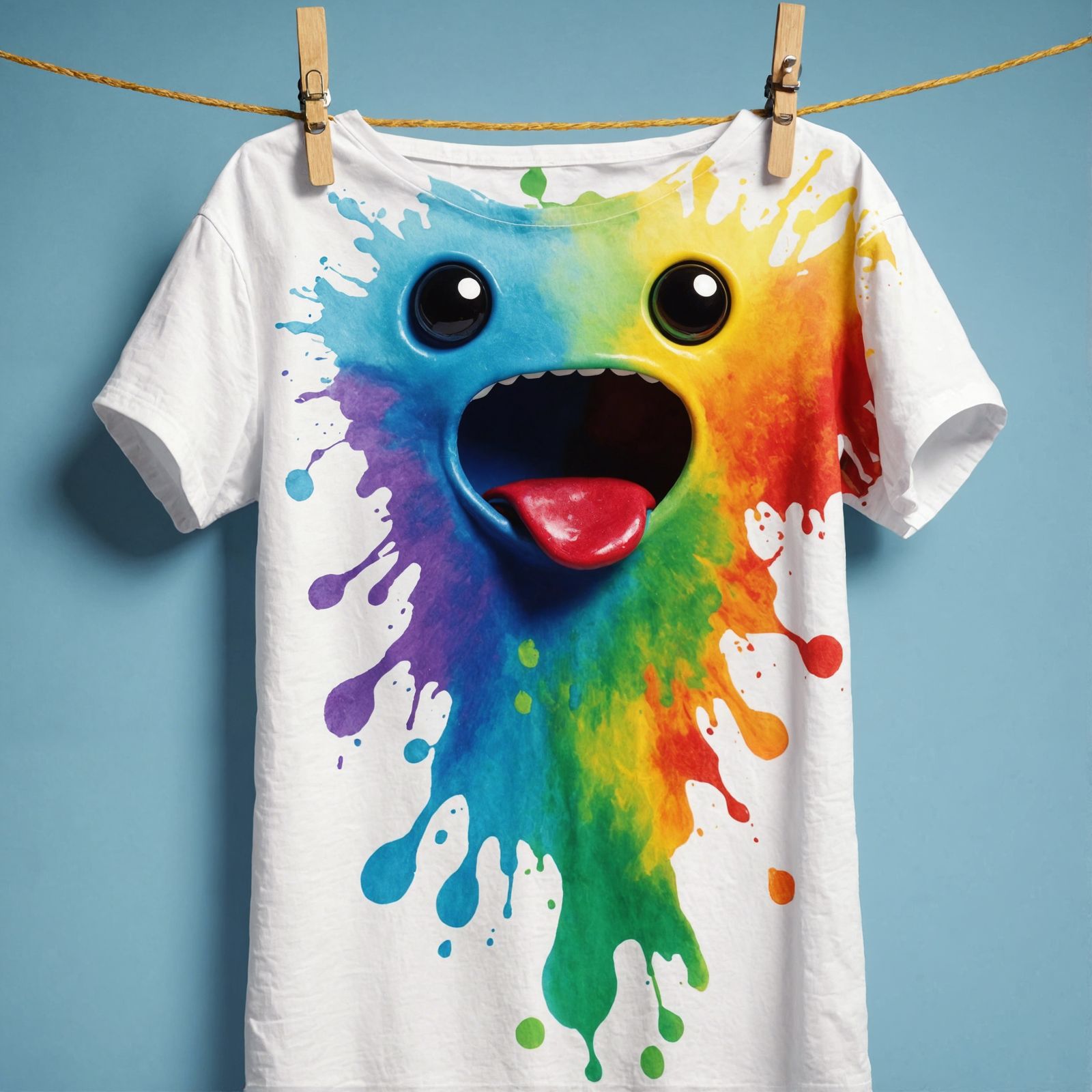 Animated Stain on Shirt: A Whimsical Scenario