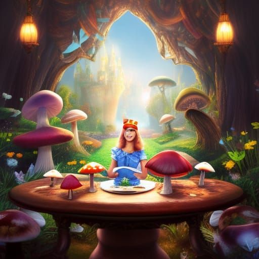 Alice in Wonderland Tea Party in Digital 3D