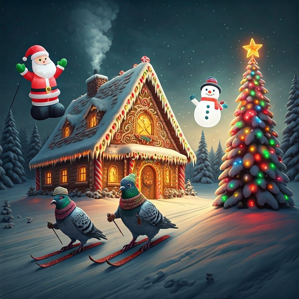 Whimsical Winter Wonderland in Gingerbread Ski Lodge Style