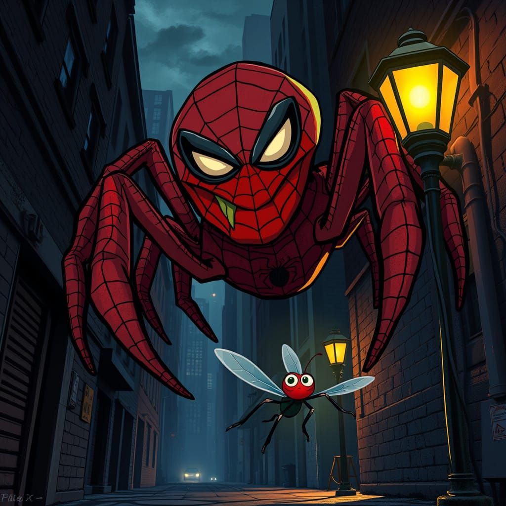 Vintage Disney-Style Spider Menace Looms Over Dystopian New...
