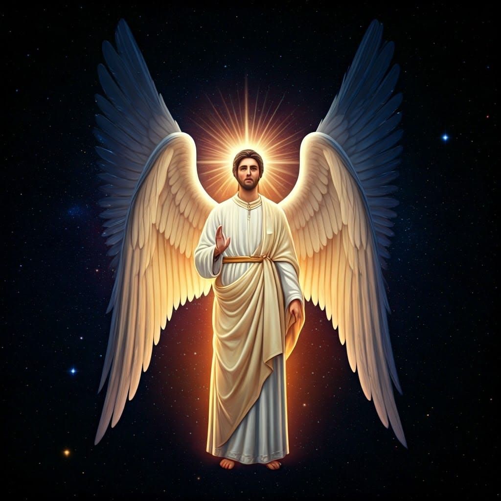 Heavenly Hosts Praise God in Cosmic Art