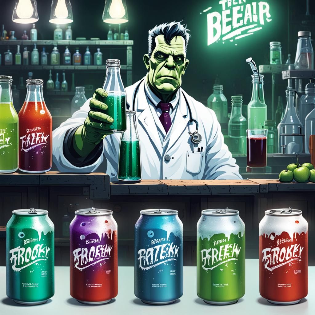 Frankenstein's Soda: A Spooky Laboratory Creation