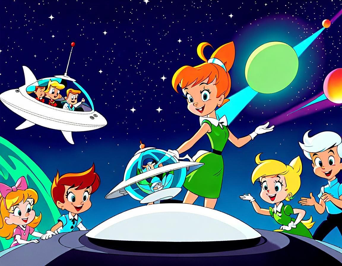 The Jetsons: Retro-Futuristic Animated Scene