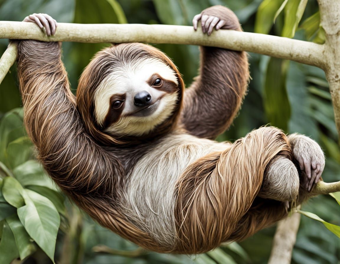 Surreal Sloth in a Dreamlike Atmosphere