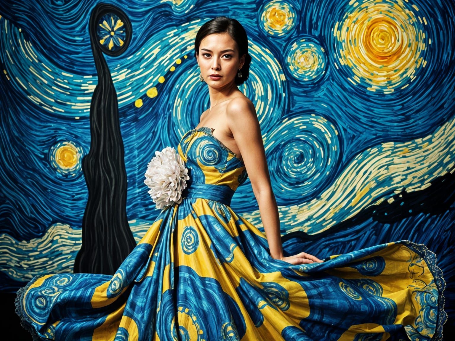 Elegant Art Prints of Fashionable Women