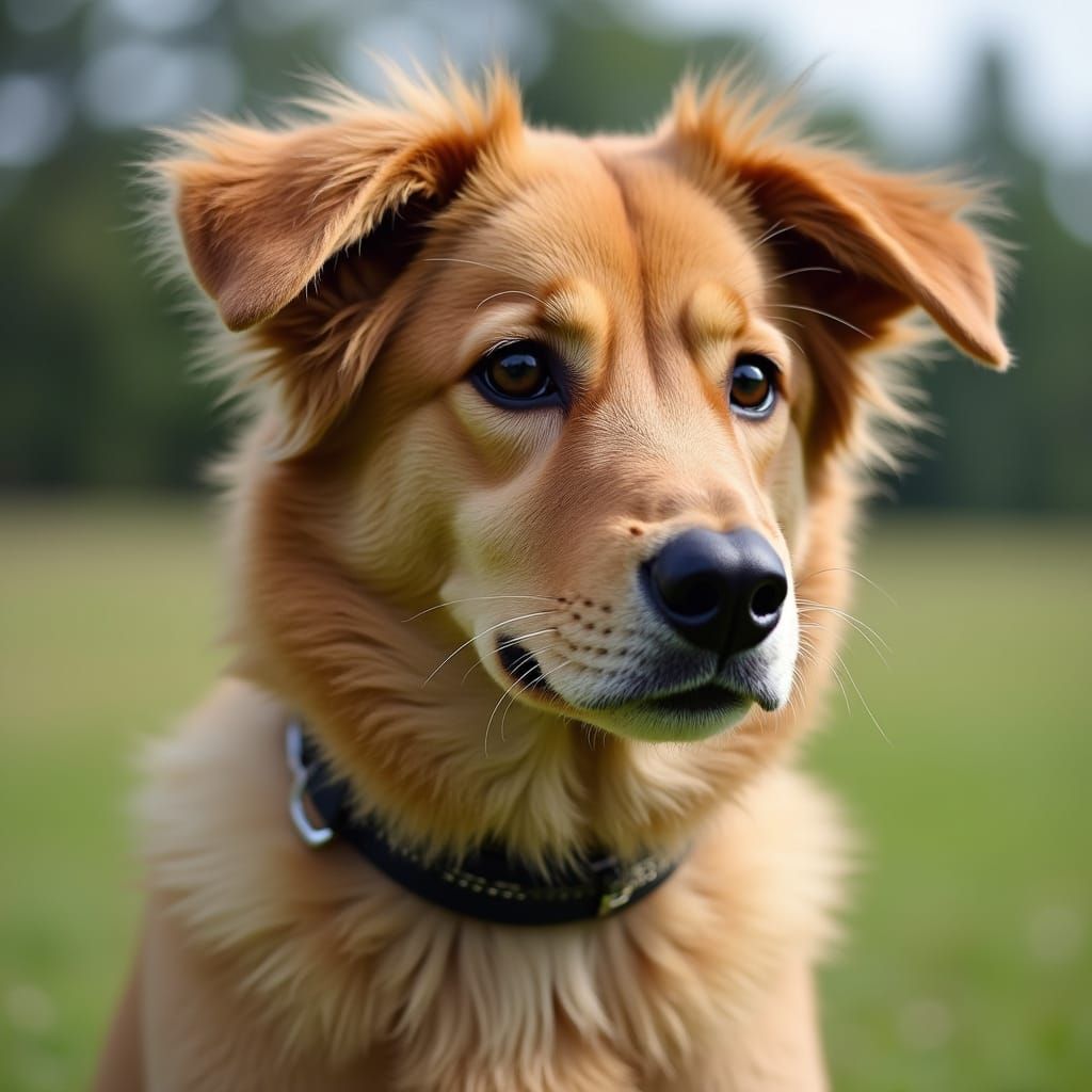 A Loyal Canine in a Moment of Serenity