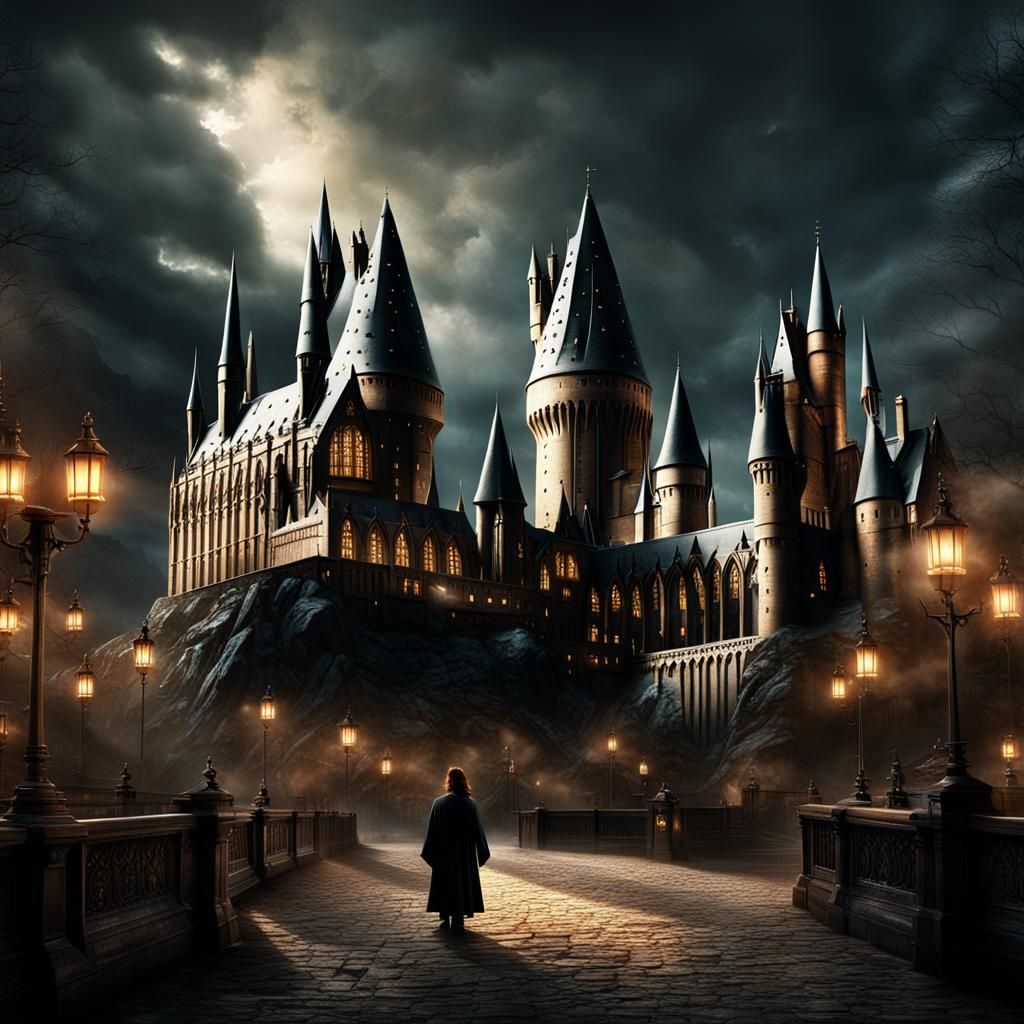 Epic Hogwarts Digital Matte Painting