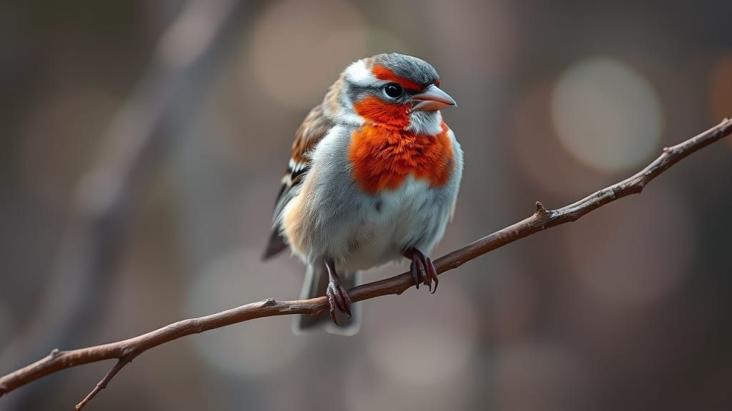 Hyper-Realistic Finch on Binary Code Branch