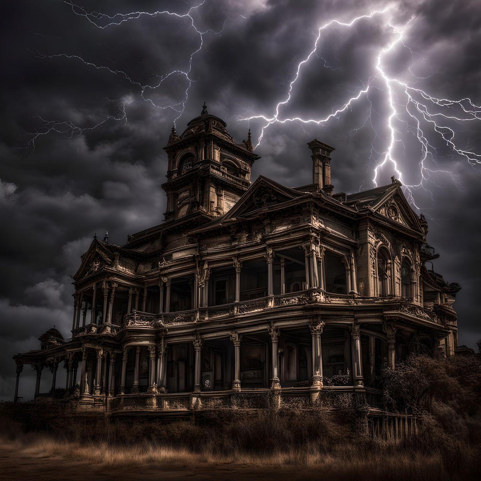 Abstract Timeless Landscape in Hyperrealistic Style