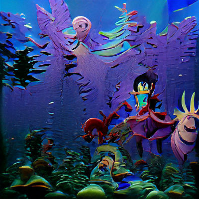 Photorealistic Octopus Garden Under the Sea