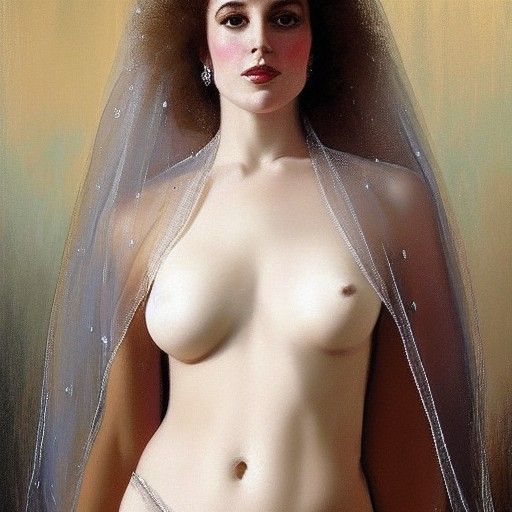 Provocative Portrait of French Queen as Oil Painting