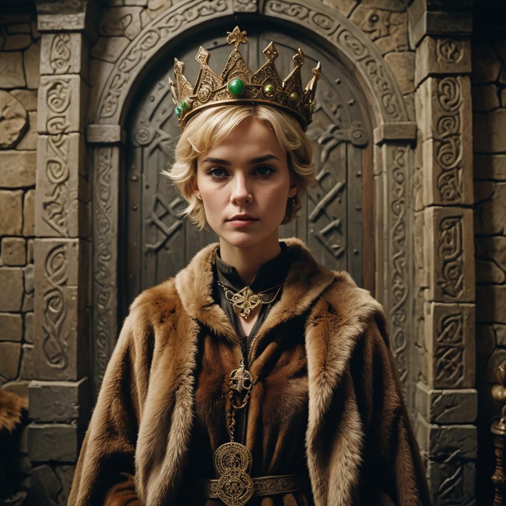 Celtic Goddess in Cinematic Film Still