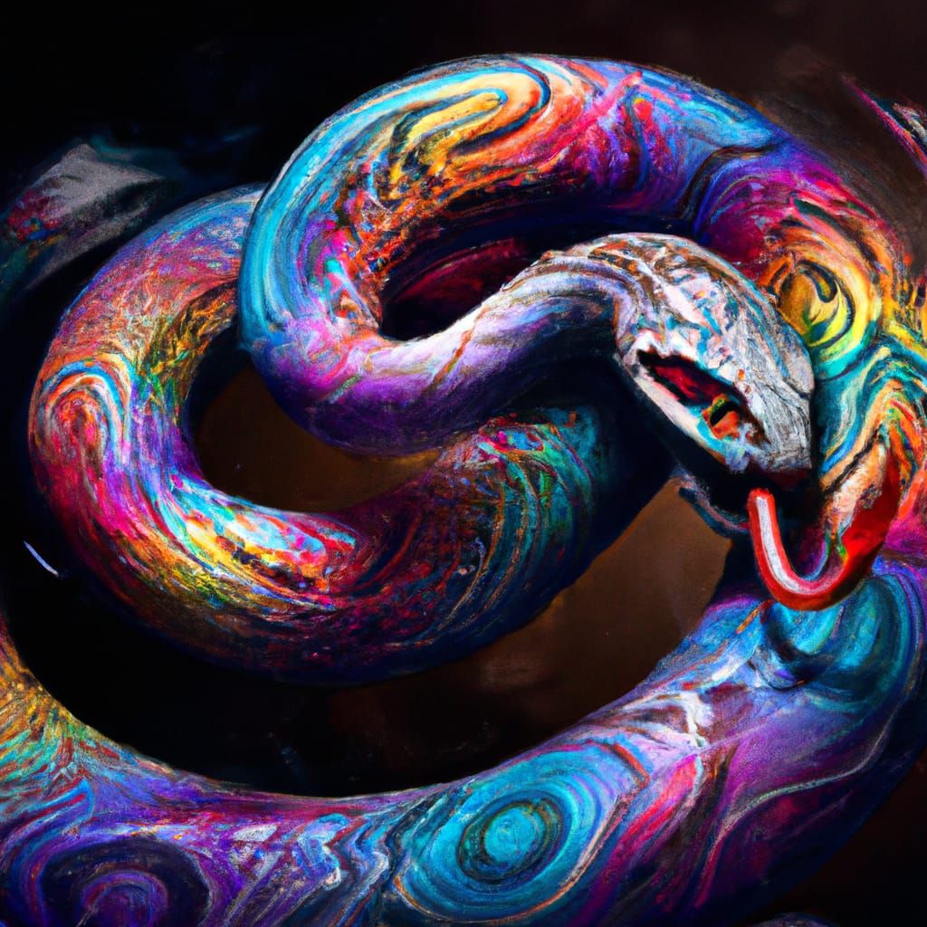 Rainbow Serpent in Dark Fantasy Infinity Spiral