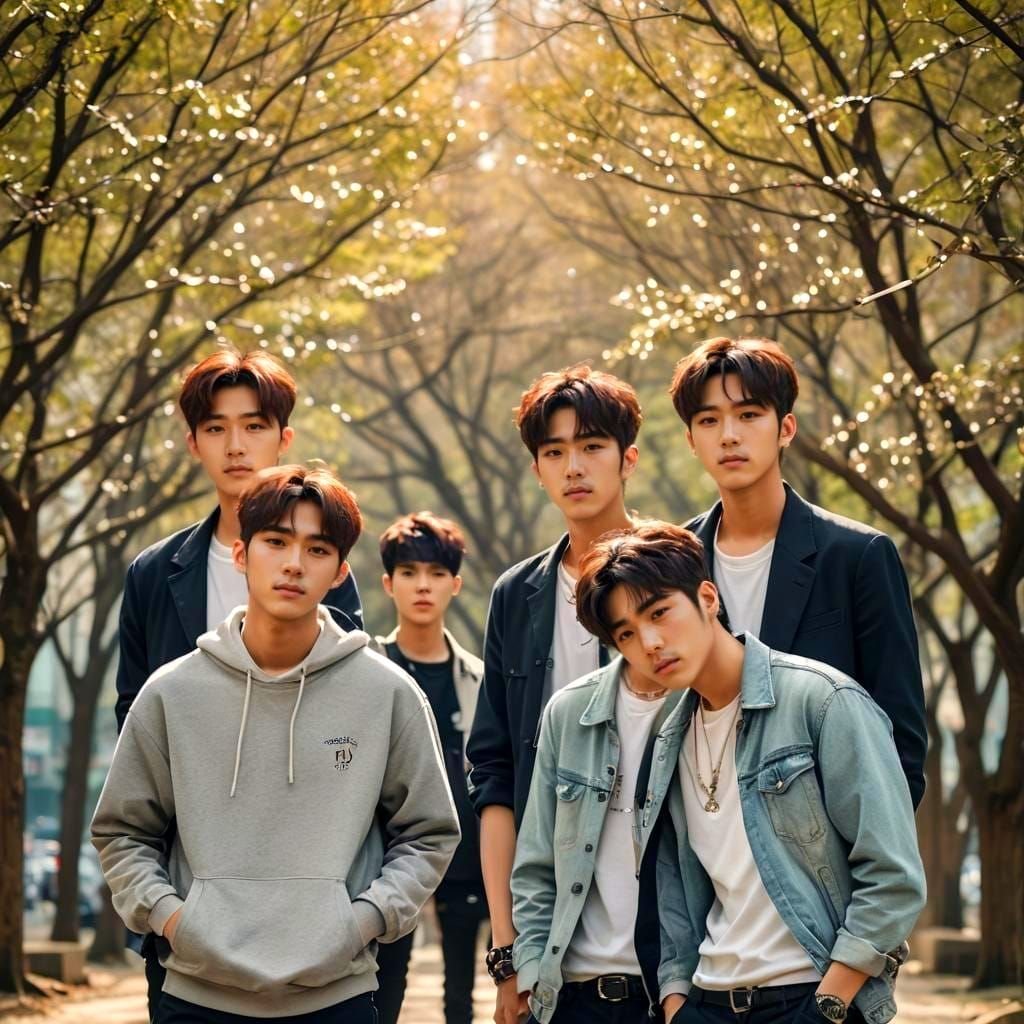 Korean Boy Band: Professional Photography