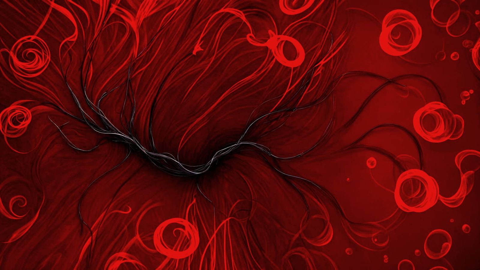 Line Drawing of a Nervous System