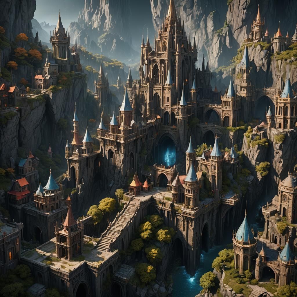 Fantastical Matte Painting in Deep Color