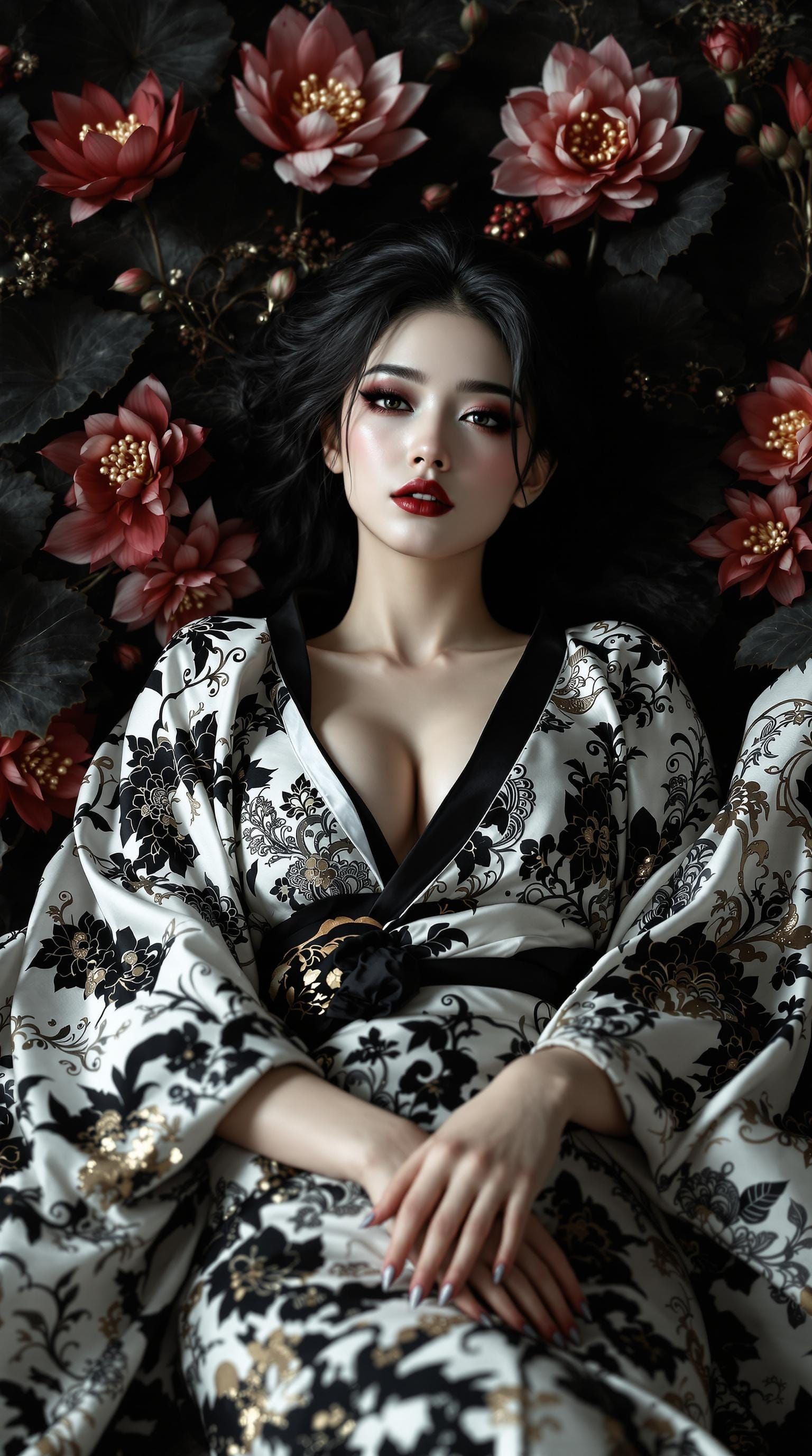 black lotus kimono