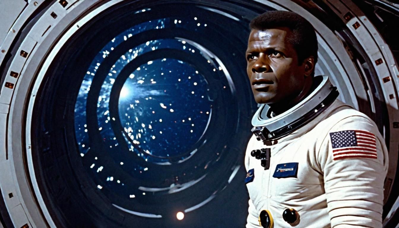 Young Astronaut Witnessing a Supernova Explosion