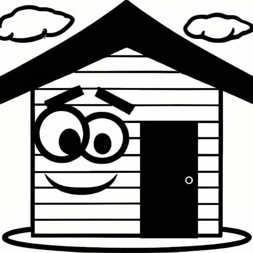 Emoji Shack in Black and White