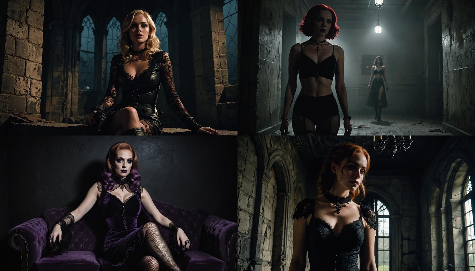 Goth Daphne Blake Lingerie Portrait