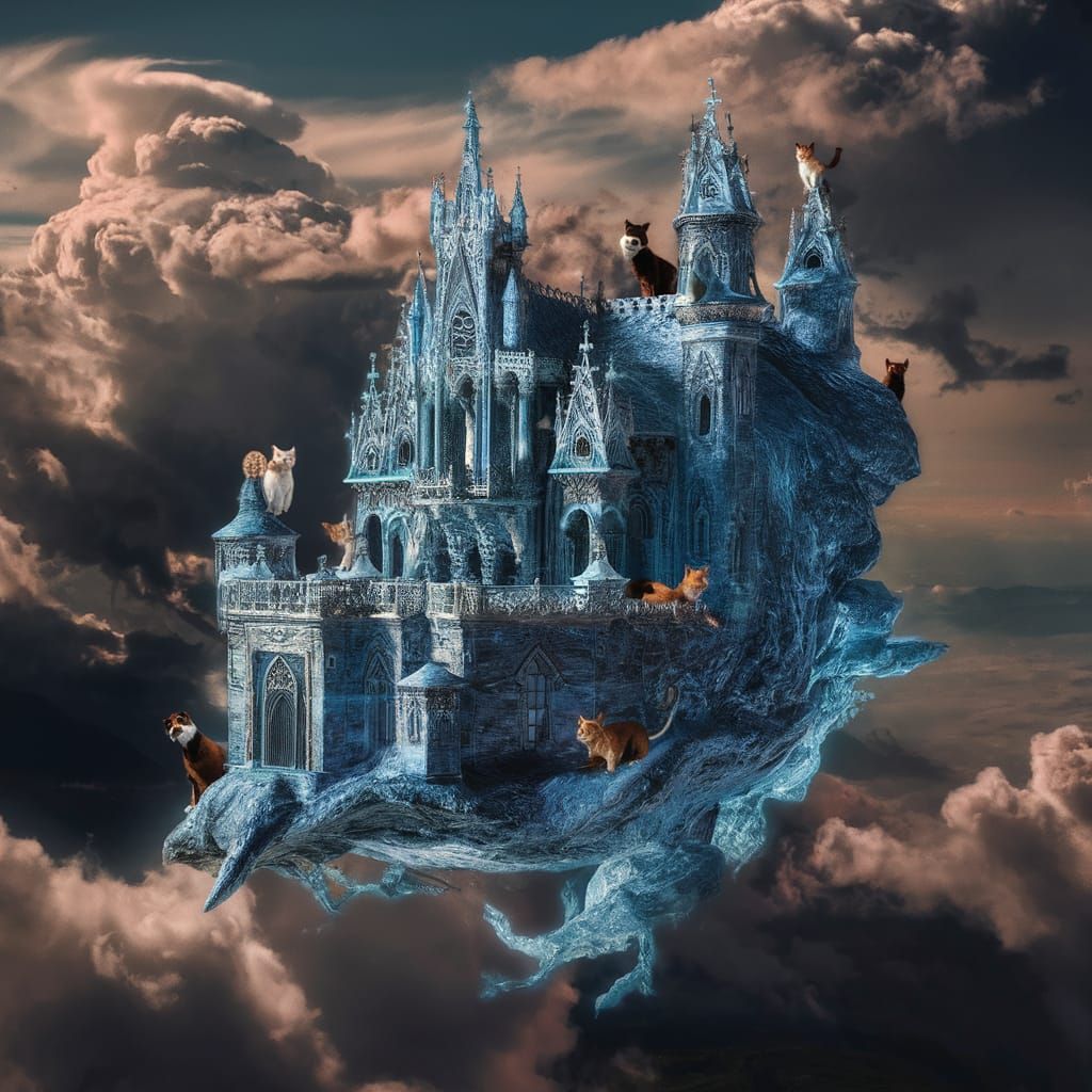 Moving Castle in the Sky: A Digital Matte Painting