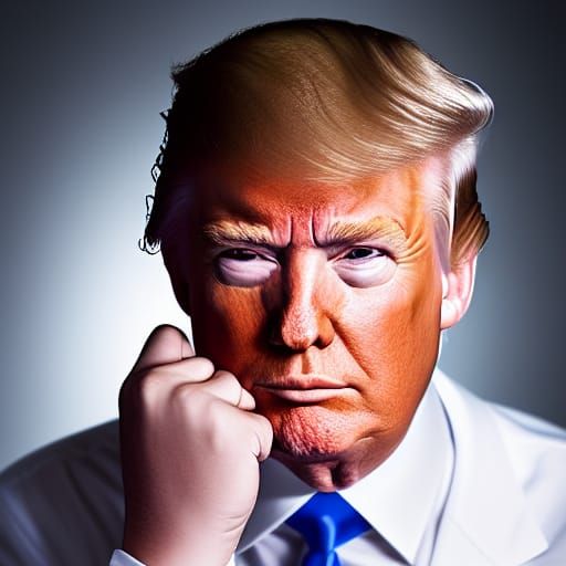 Donald Trump Portrait in Professional Studio Lighting