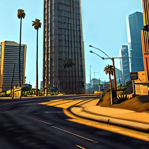 GTA San Andreas Cityscape in 3D