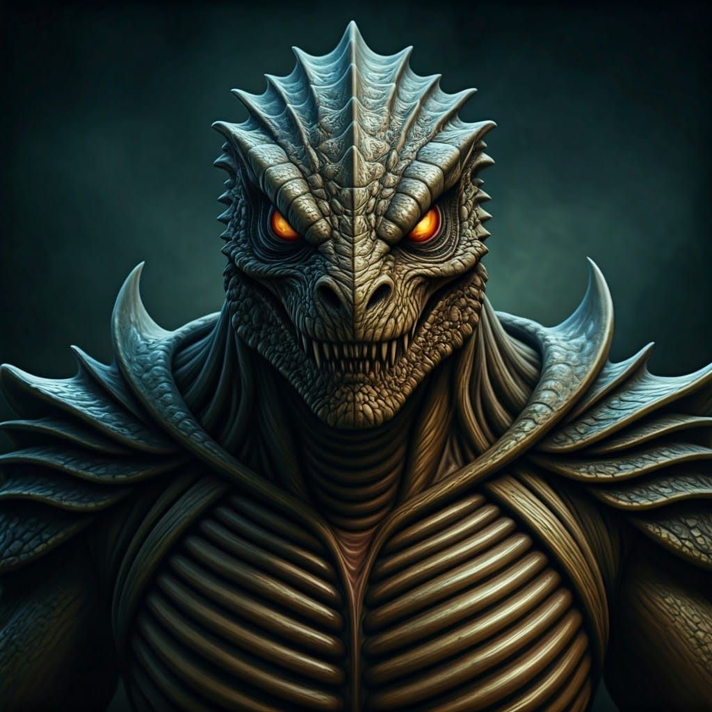 Mesogog's Unsettling True Form: A Gothic Vision