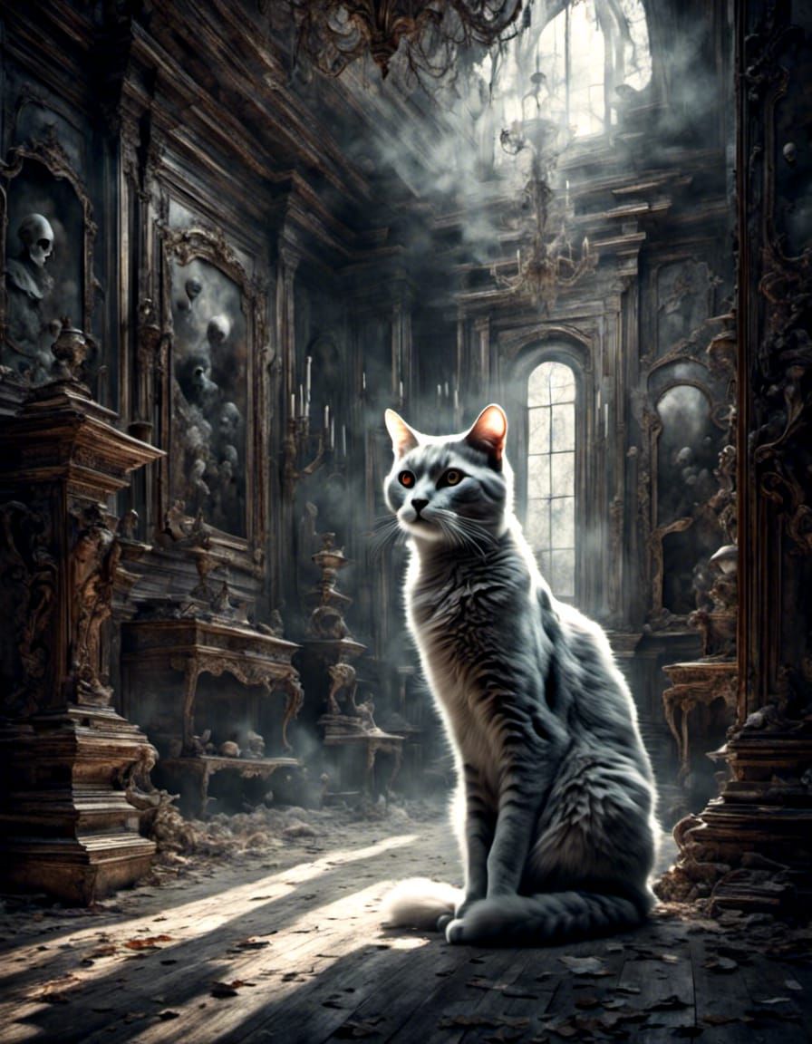 <lora:Aquarius:1.0> <lora:Otherworldly:1.0> Ghost of a cat. ...