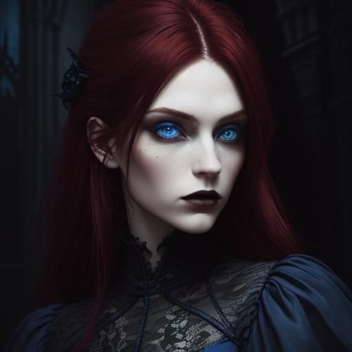Cinematic Gothic Portrait of a Vampire