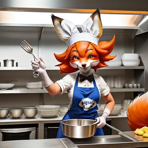 Pip: A bubbly, energetic fox chef with a passion for innovative and sometimes bizarre flavor combinations.
The kitchen o...