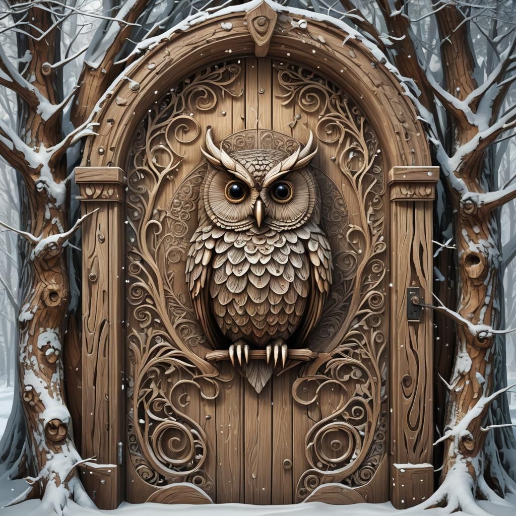 El Misterio del Búho en el Bosque Nevado