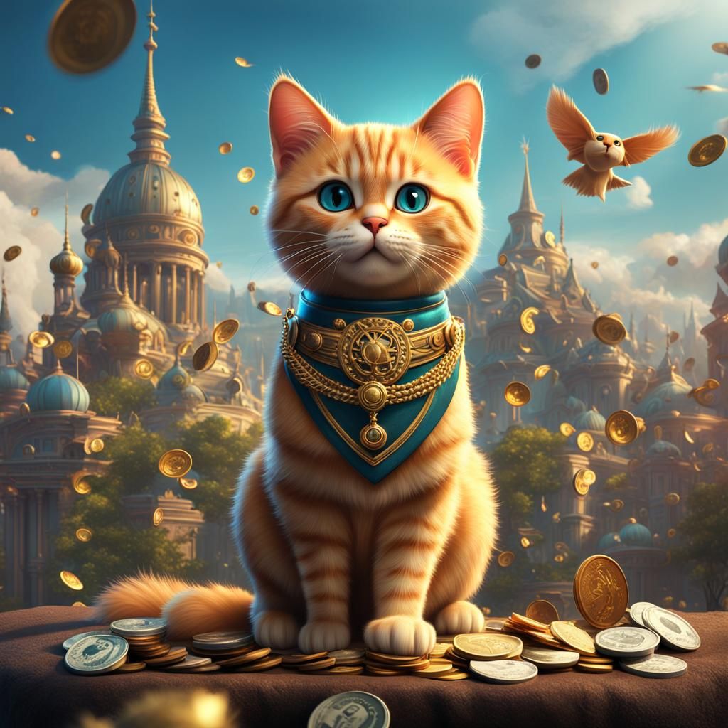 Meow Cat: Cute Cat Meme Coin Art