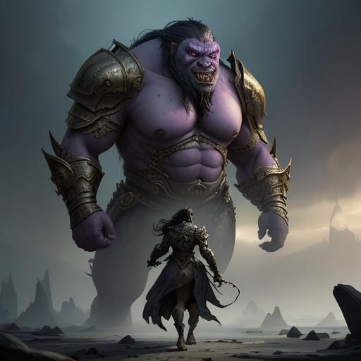 Armored Troll Dark Fantasy Concept Art
