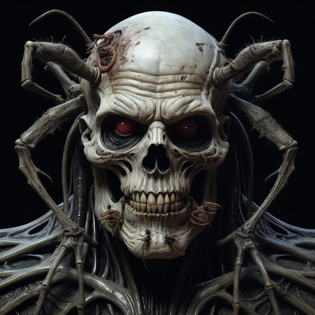 Gruesome Santa Zombie Head in Macabre Decay