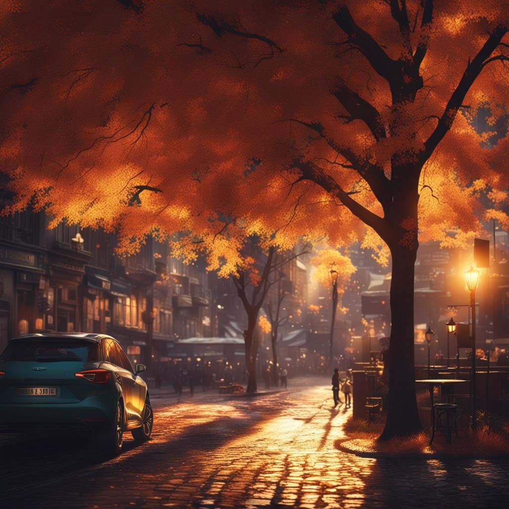 Anime Model Portrait with Vibrant Colors and Textures