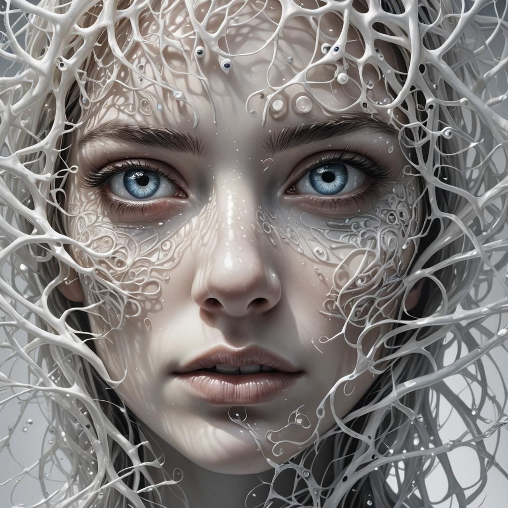 Surreal Eyes in Bright Dynamic Light