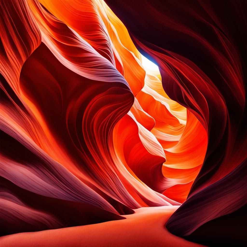 Luminous Doodle of Antelope Canyon