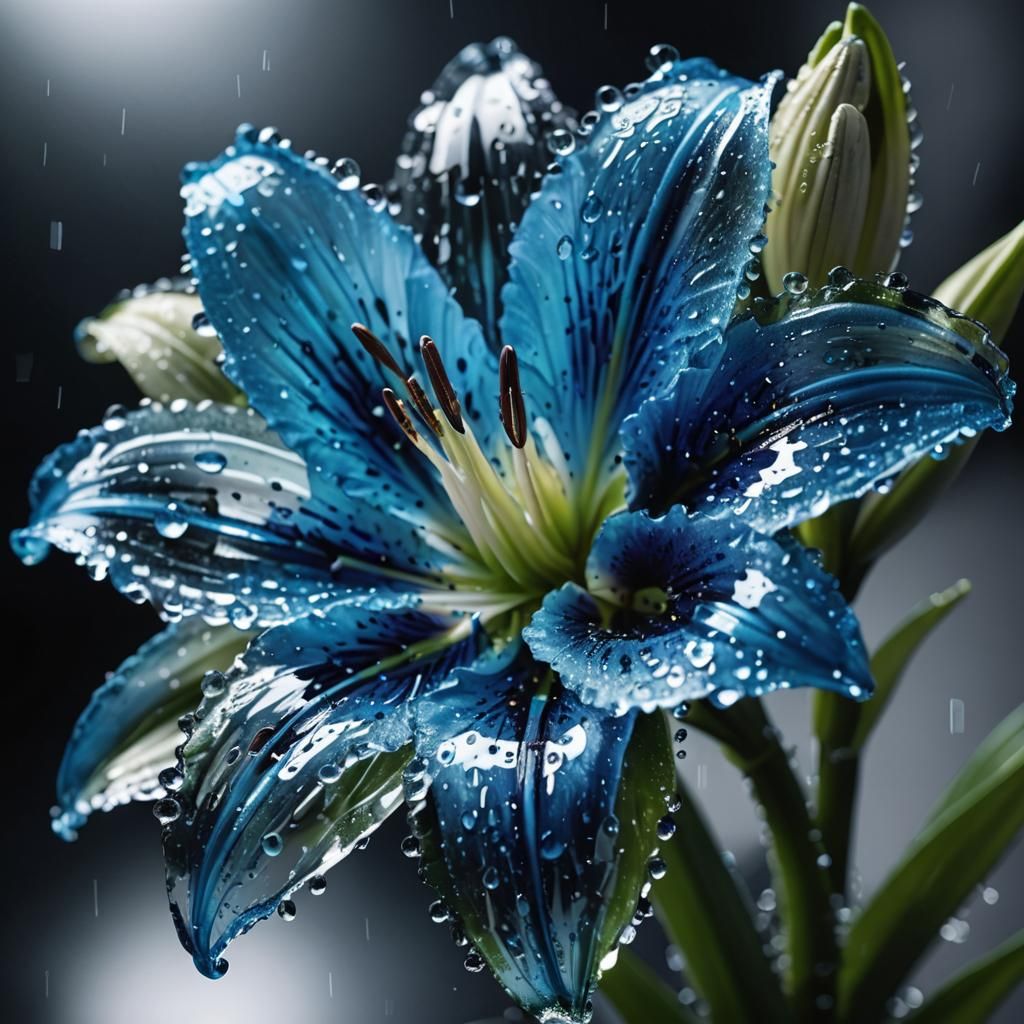 Hyper-Detailed Crystal Portrait with Mirrored Reflections